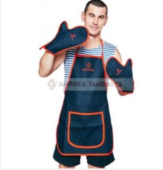 Набор «Тандыр-МАN!!!» (фартук, 2 рукавицы)