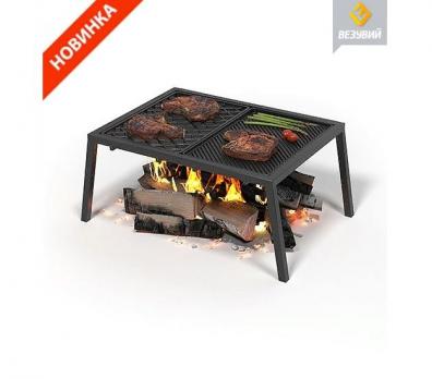 ПЛИТА ЧУГУННАЯ "ГРИЛЬ","СТЕЙК" С ПОДСТАВКОЙ