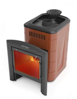 ПБ Гейзер Мини 2016 Inox Витра ЗК терракота