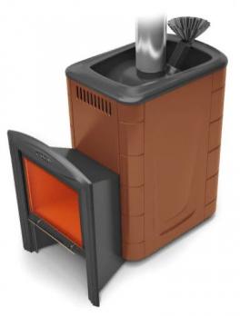 ПБ Гейзер 2014 Inox Витра ЗК терракота