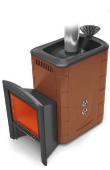 ПБ Гейзер 2014 Inox Витра ЗК ТО терракота