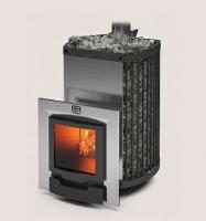 Печь для бани Домна-Сетка-20 ЛК Панорама