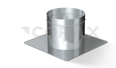 Потолочно-проходной узел круг Ф 115