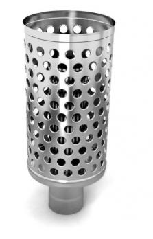 Каменка натрубная ДИЗЕЛЬ, Ø115, 1/0,5мм, нерж/нерж