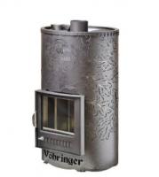 Дровяная печь для бани Ферингер Уют-18 ПФ. В кожухе дуб, без кассет.