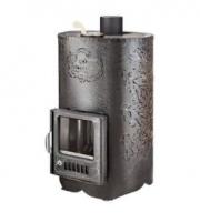 Дровяная печь для бани Ферингер Уют-25 ПФ. В кожухе дуб, без кассет.