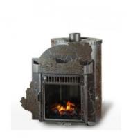 Дровяная печь для бани Ферингер Классика До 23 м3 – Экран (Дуб) – Антик